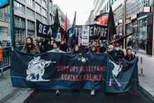 Anarchists at the Anti-War rallies November 17th